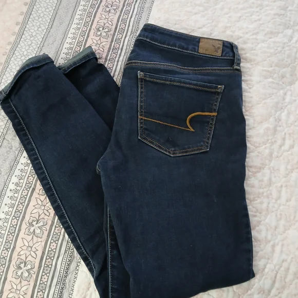American Eagle Outfitters Dark Indigo Skinny Jeans - Picture 2 of 3